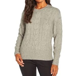 Cyrus Women’s Sweater Cream Ivory Ribbed Pullover Size Large NWT